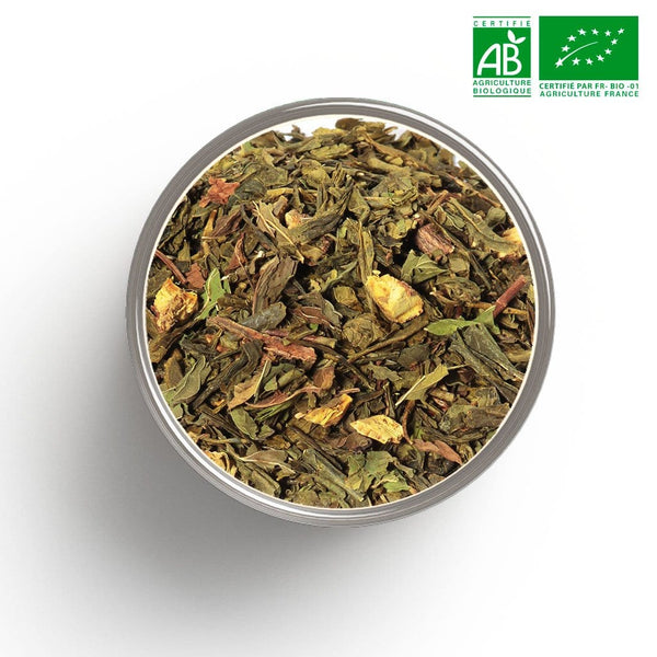 Sorbete de té verde ecológico detox (menta, regaliz) a granel