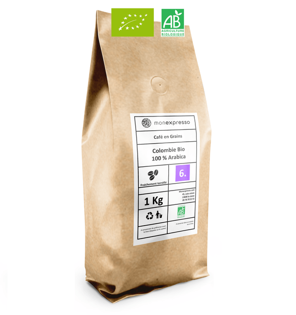 Café en grano ecológico Colombia Excelso